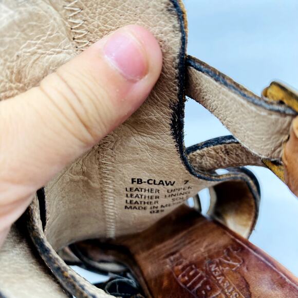 Freebird by Steven Brown Leather claw heels - Picture 9 of 9